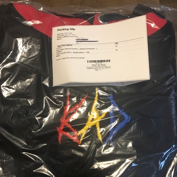 Bad Vibes Forever Tricolor hoodie. Dead stock - Picture 2 of 2